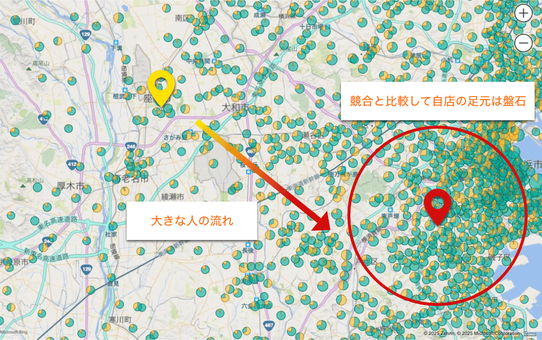 GPSを活用した来店促進や商圏分析